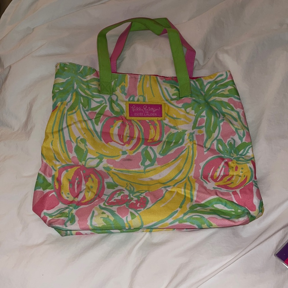 Lilly Pulitzer estee lauder bag